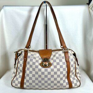 SOLD-Authentic 2012 Louis Vuitton Damier Azur Stresa MM $1800 Shoulder Bag